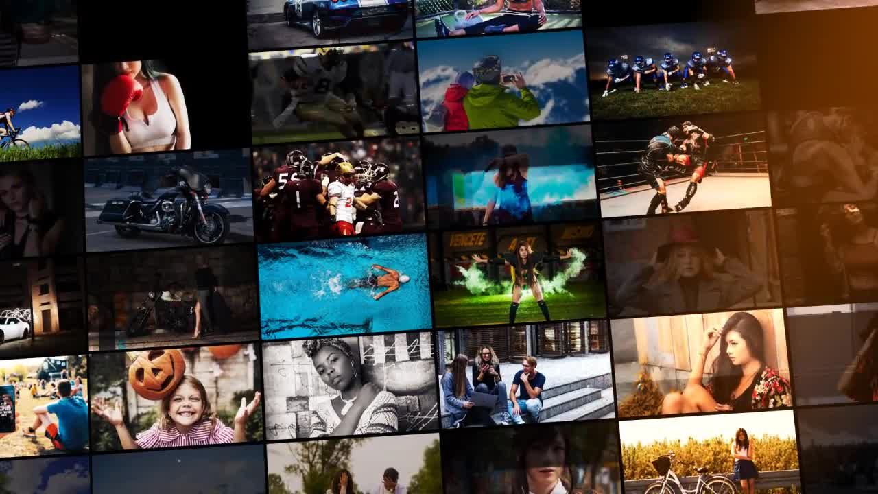 多功能马赛克开场白素材库精选AE模板