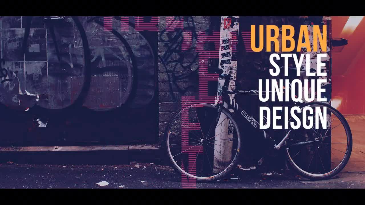 简洁的广告Glitch开场动画素材库精选AE模板