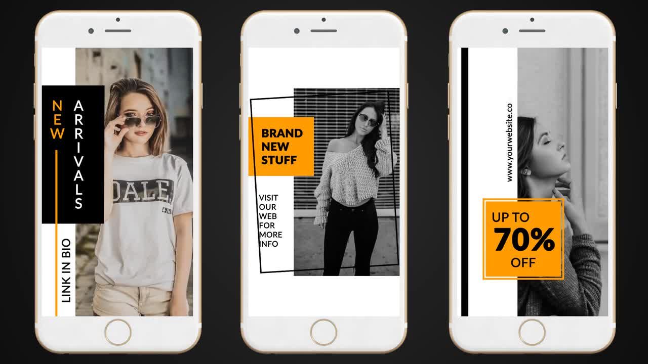 现代商业促销手机图片展示ae模板