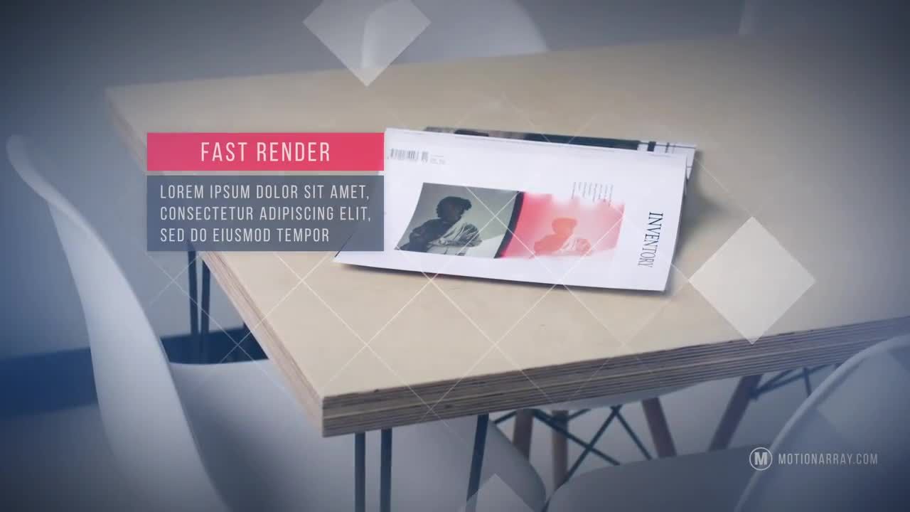 时尚干净精美的动画幻灯片素材库精选AE模板