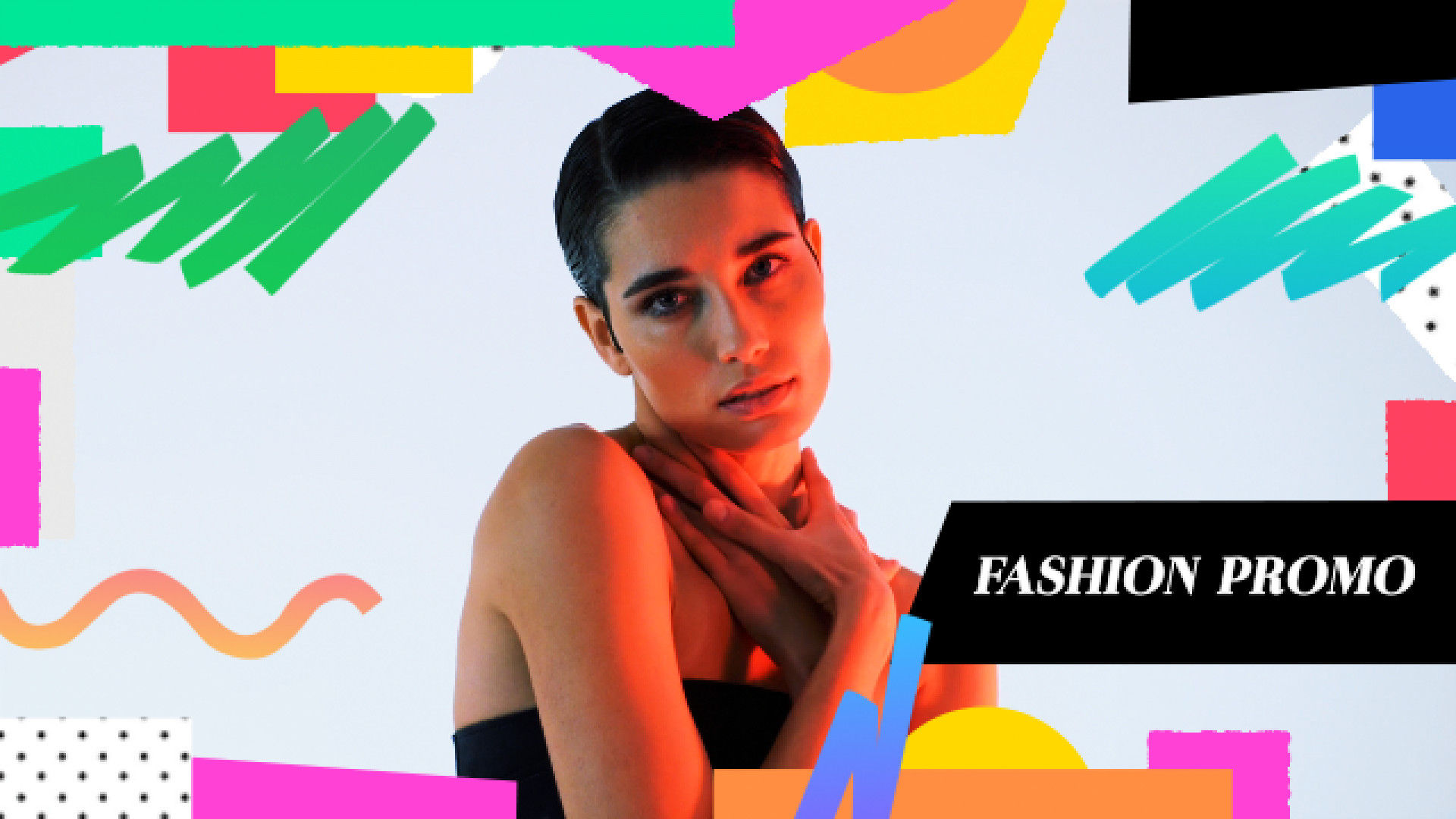 现代时尚多彩的时装促销素材库精选AE模板