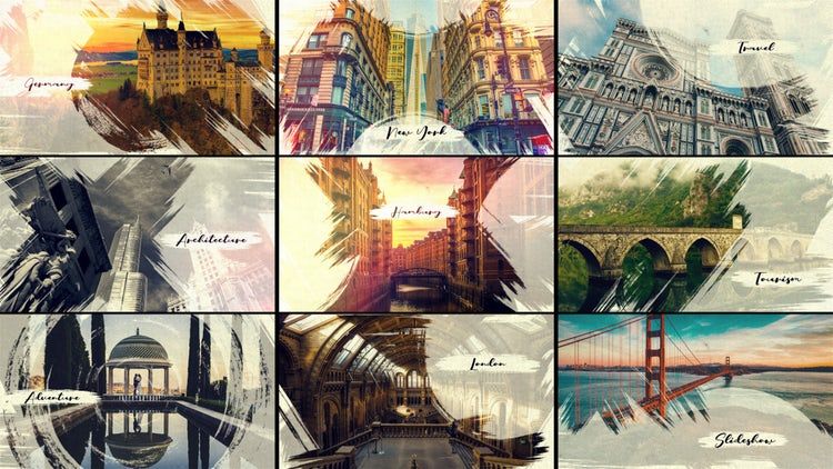 创意笔触精心设计和动画效果的素材库精选AE模板