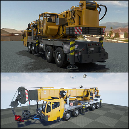 吊车工程车素材之家精选3D模型