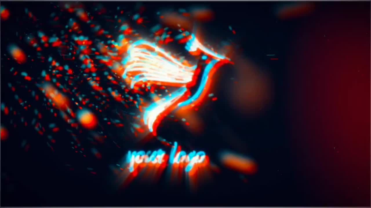 现代灯标志介绍素材库精选AE模板