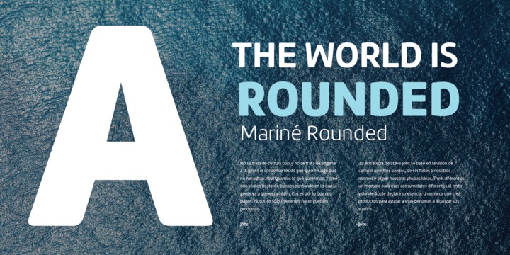 Marine Rounded Font插图3