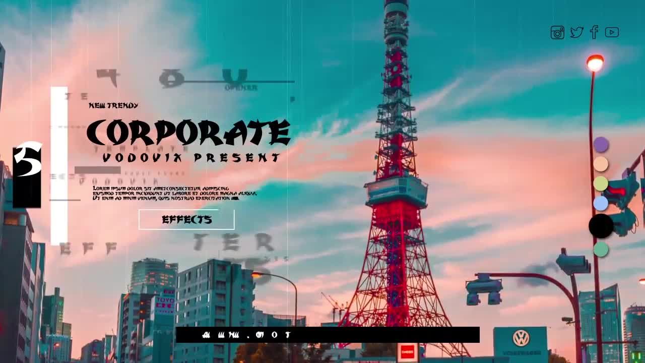 东部主题的现代促销素材库精选AE模板