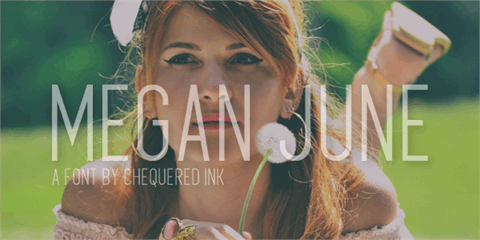 Megan June font素材之家精选英文字体