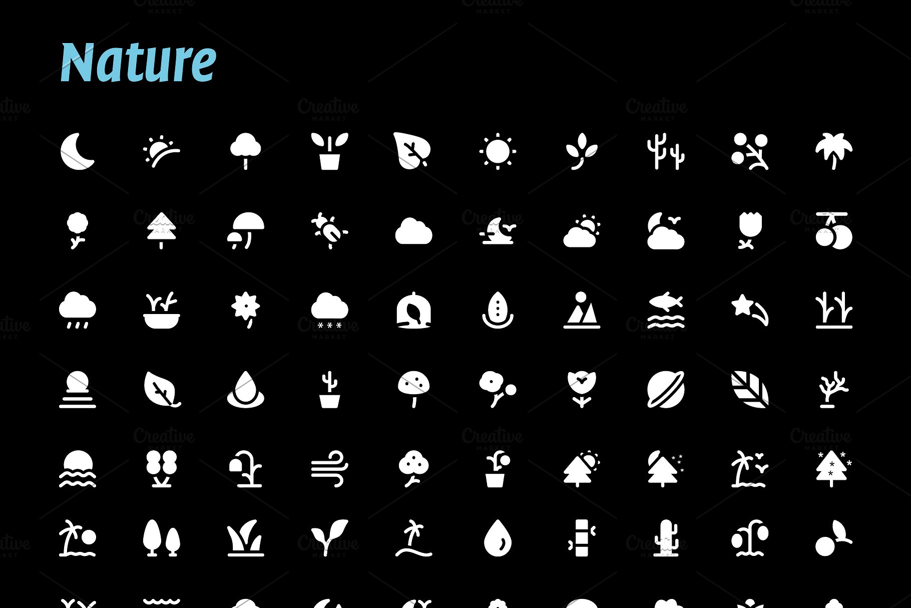 7930枚字形图标大礼包 7930 Glyph Icons插图(14)