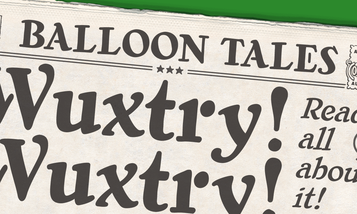 Wuxtry Wuxtry Font Family素材之家精选英文字体