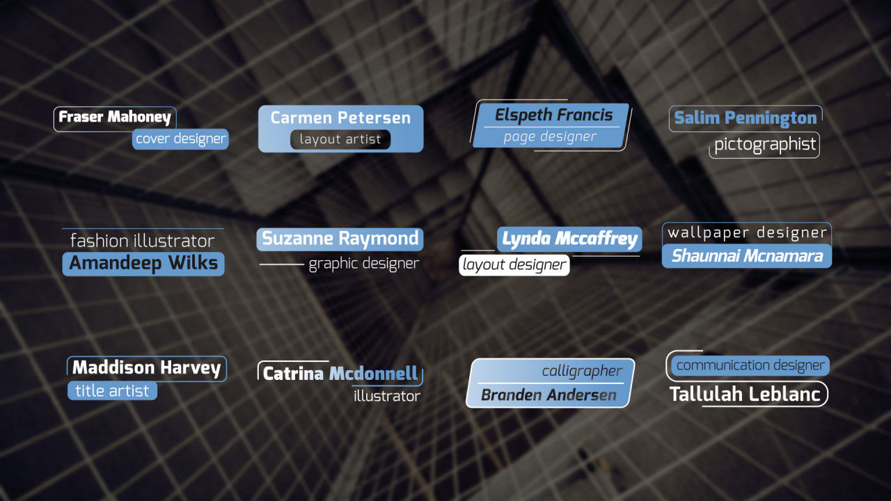 低三分之二组合效果素材库精选AE模板