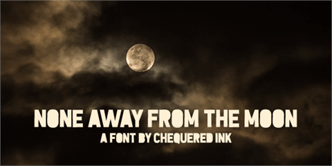 None Away from the Moon font素材之家精选英文字体