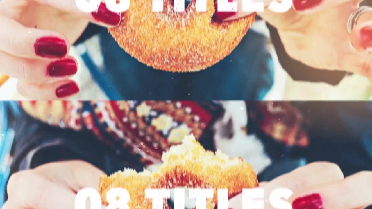 全高清快速动态的美食照片素材库精选AE模板