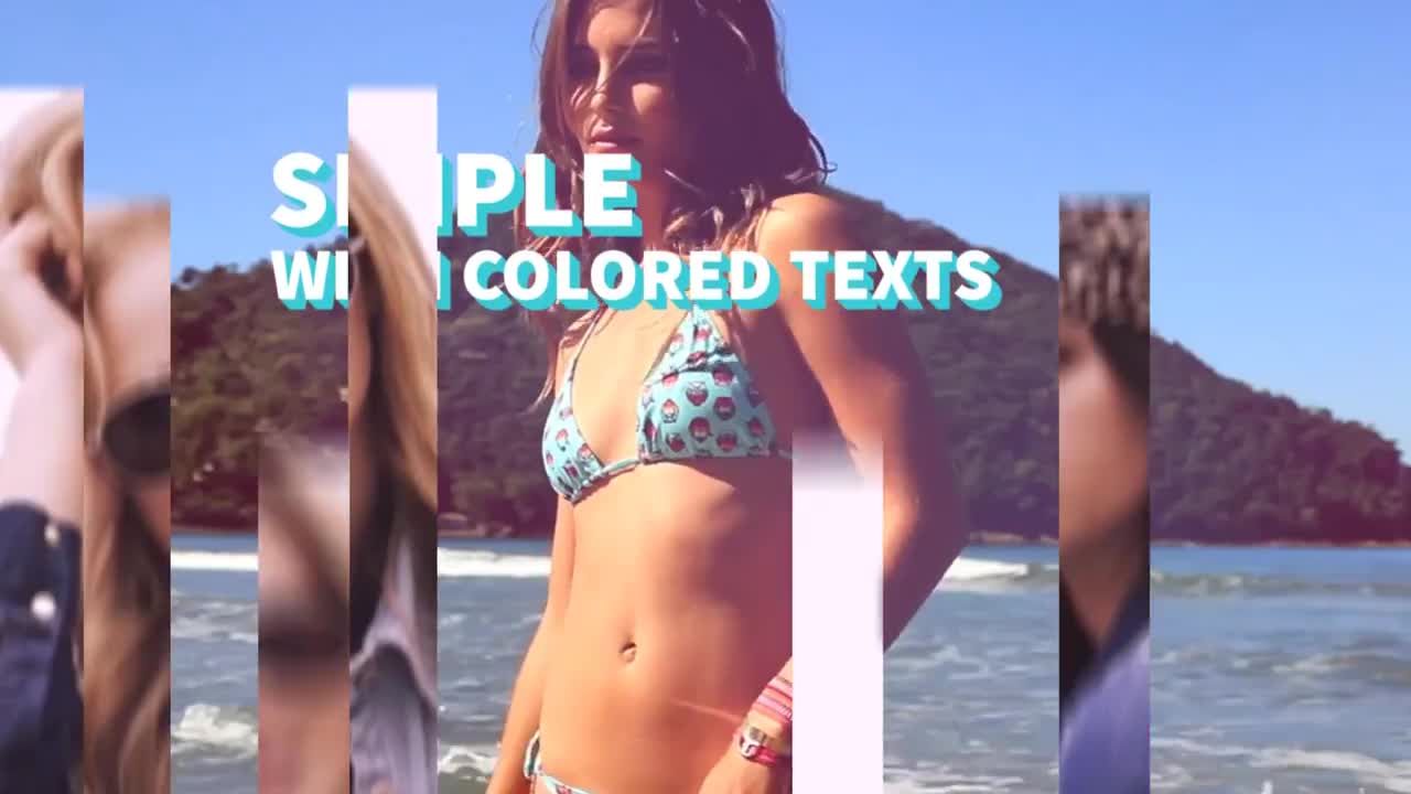 流畅经典的百叶窗标志揭示片头素材库精选AE模板