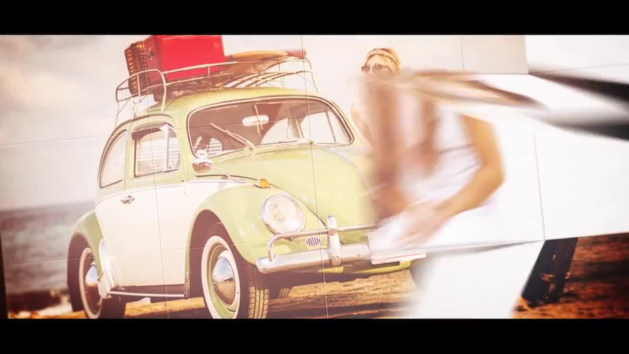 动态照片折叠转换过渡效果素材库精选AE模板