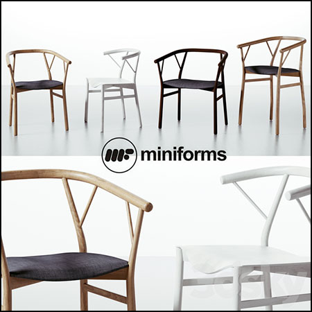 迷你型 VALERIE手扶木椅素材之家精选3D模型