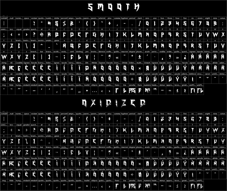 Blade Reloaded DEMO font插图