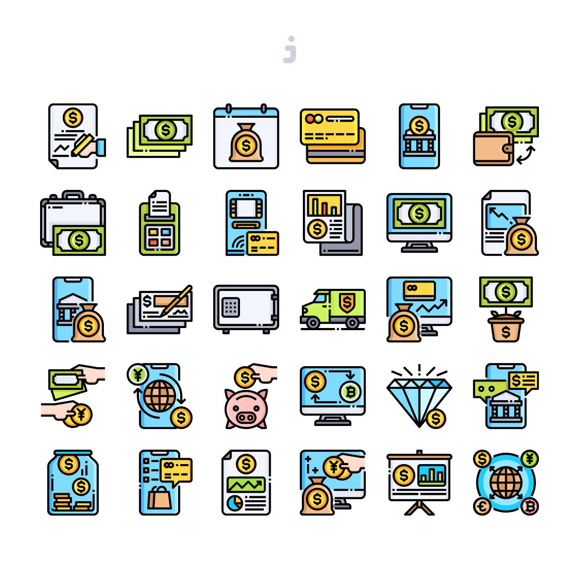 30枚银行主题矢量图标素材 30 Banking Icons插图(1)