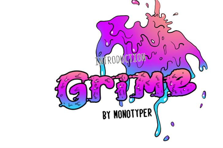 Grime font插图