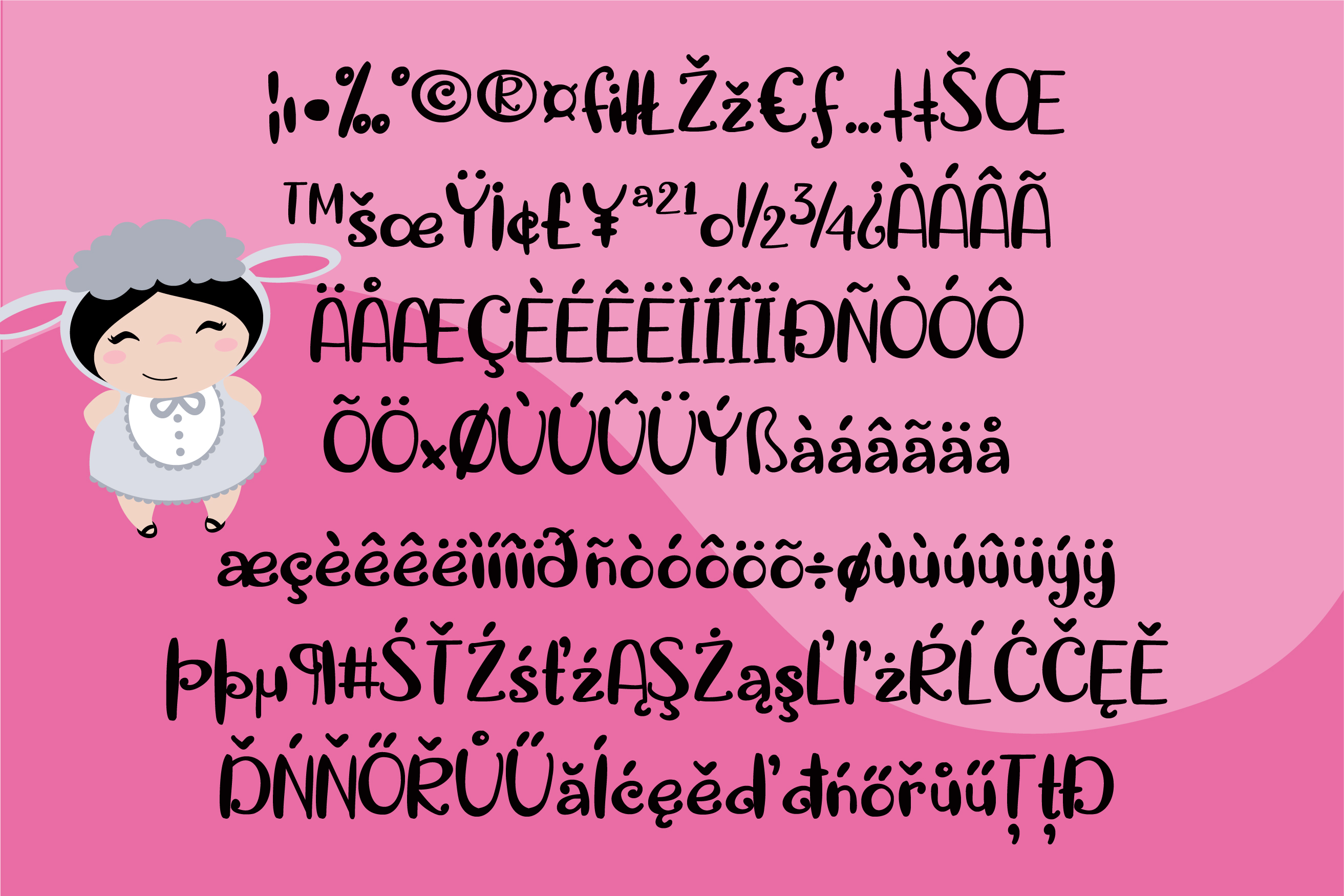 PN Belly ButtonRegular Font插图3