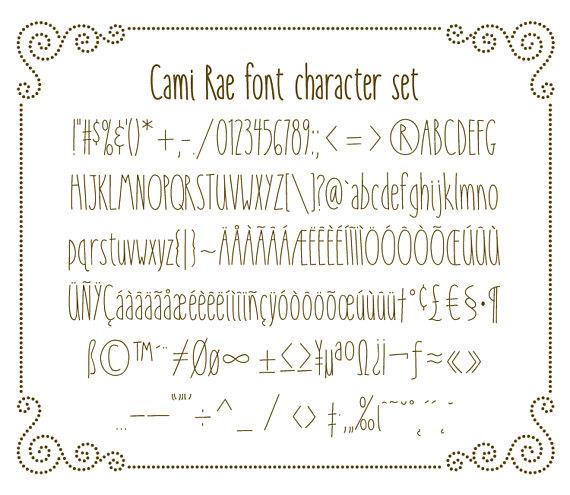Cami Rae limited font插图3 Cami Rae limited font插图3