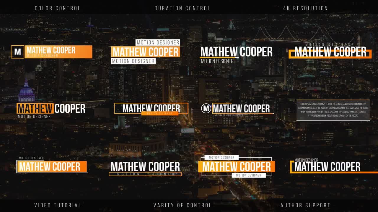 20个下三分之一商业广告全屏标题素材库精选AE模板