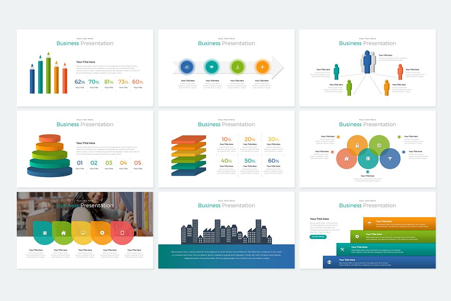 商务风格数据统计分析PPT幻灯片 Yogyakarta Powerpoint插图(11)