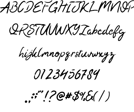 Kaysan Signature font插图1