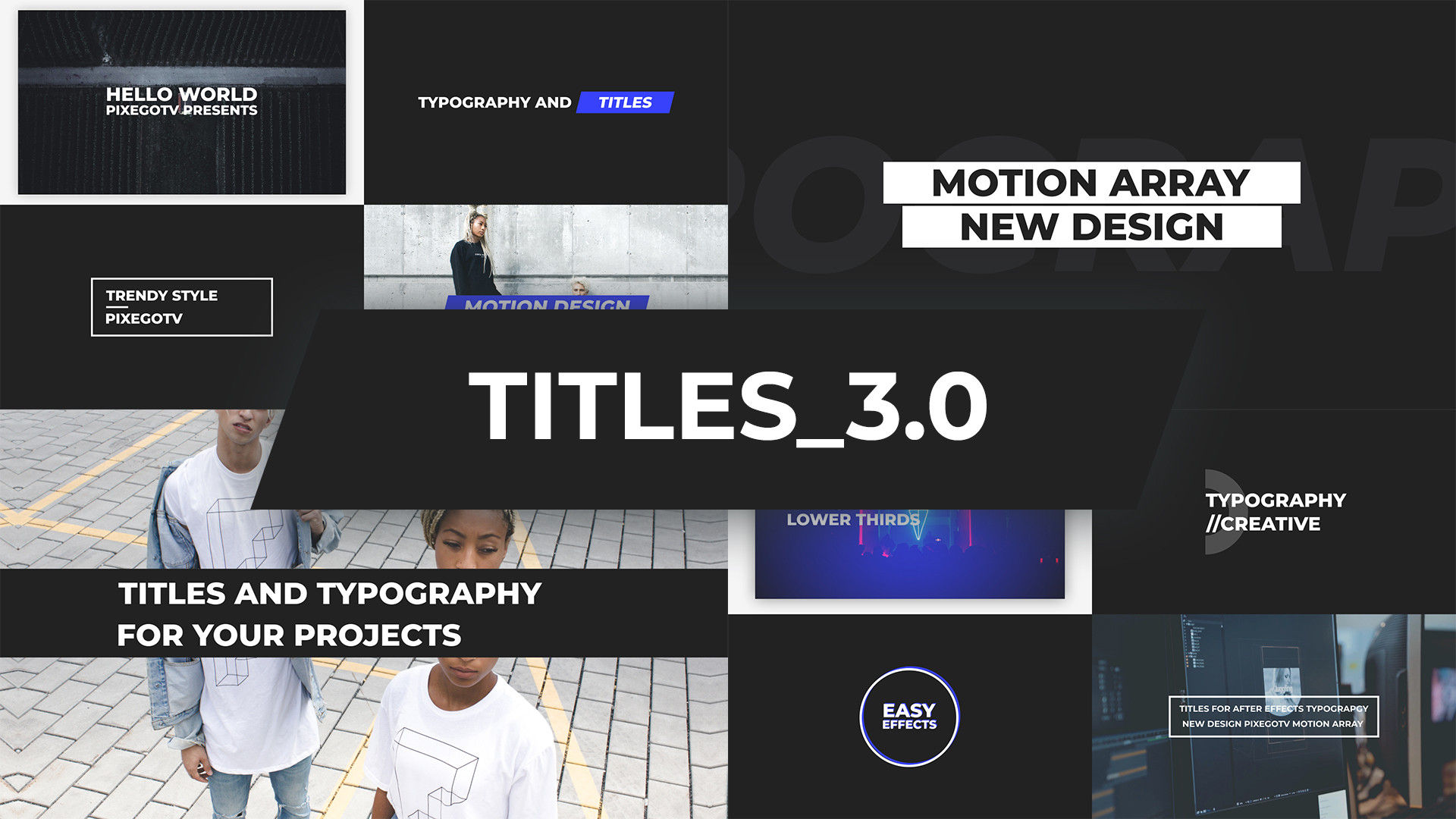 标题v3.0 /版式包素材库精选AE模板
