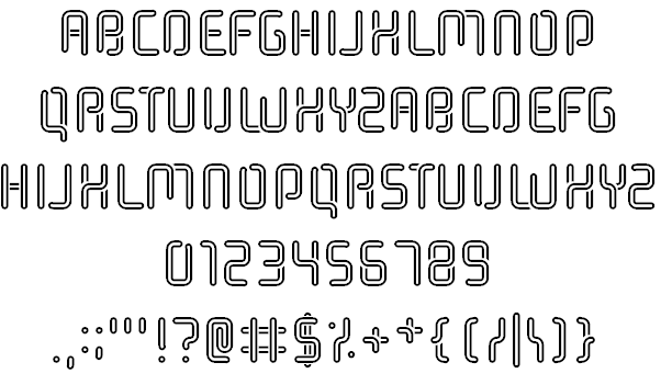 Halogen Gas Lights font插图1