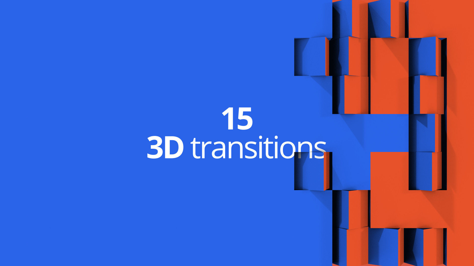 三维动态特效转场演示素材库精选AE模板