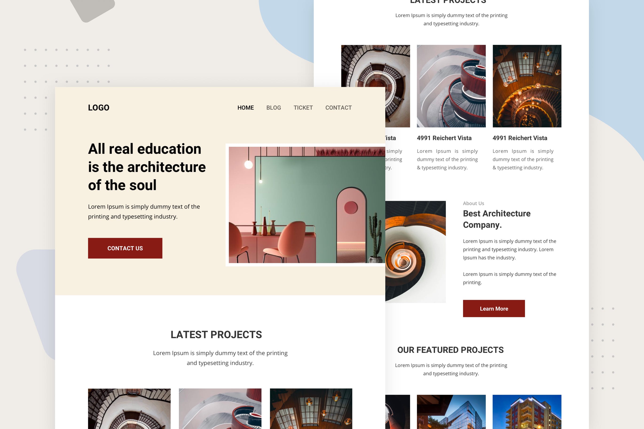 建筑设计工作室推广EDM邮件模板素材库精选下载 Architectur – Email Newsletter插图