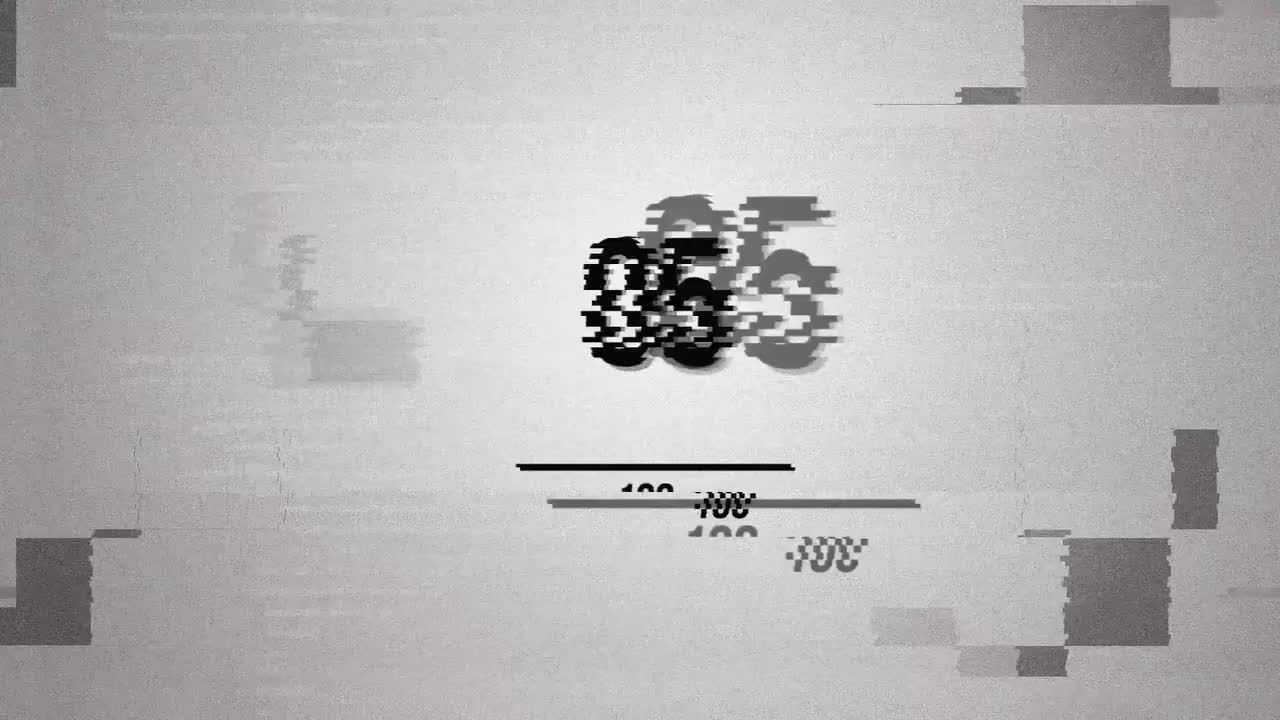 小故障新标志黑色素材库精选AE模板