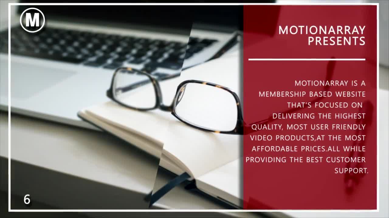 优雅的商务会议幻灯片展示ae模板