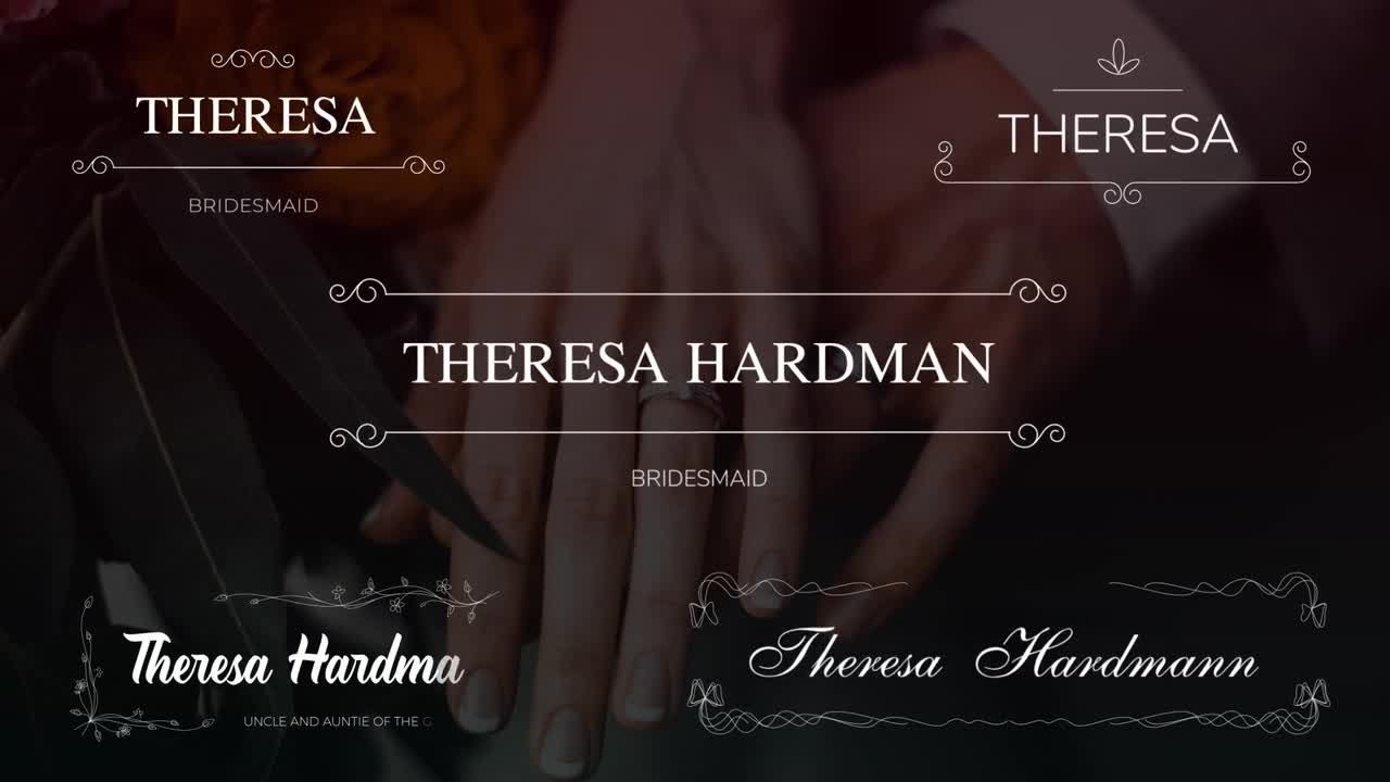 10个婚礼下三分之一素材库精选AE模板