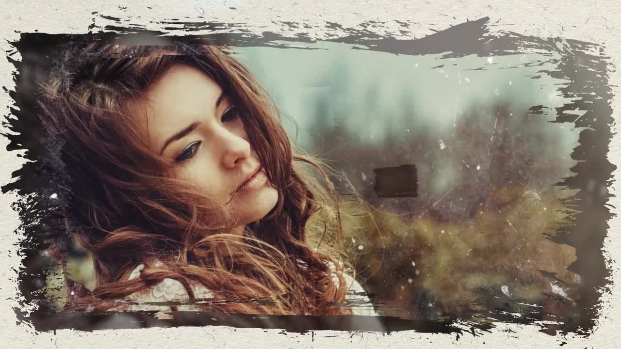 时尚优雅的创意画笔幻灯片素材库精选pr模板