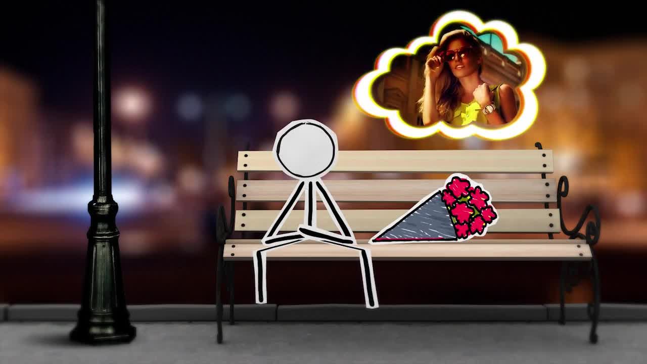 华丽设计爱的忏悔素材库精选AE模板