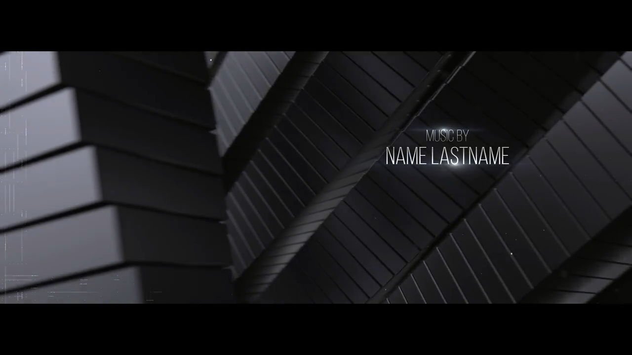 黑暗空间电影标题素材库精选AE模板