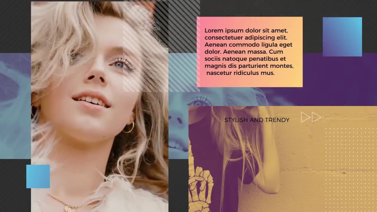 时尚动态过渡效果pr促销模板