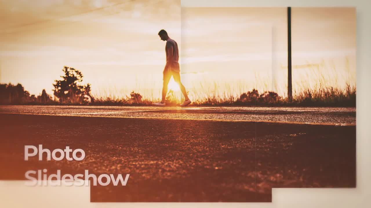 优雅照片动画幻灯片素材库精选AE模板