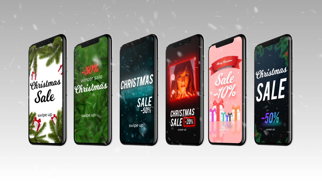 6个Instagram圣诞节素材库精选AE模板