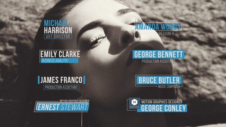 8个酷炫精美的低三分之二标题动画素材库精选AE模板