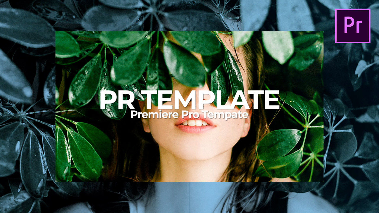 具有美丽漏光现代文本动画和流畅的过渡效果Pr模板