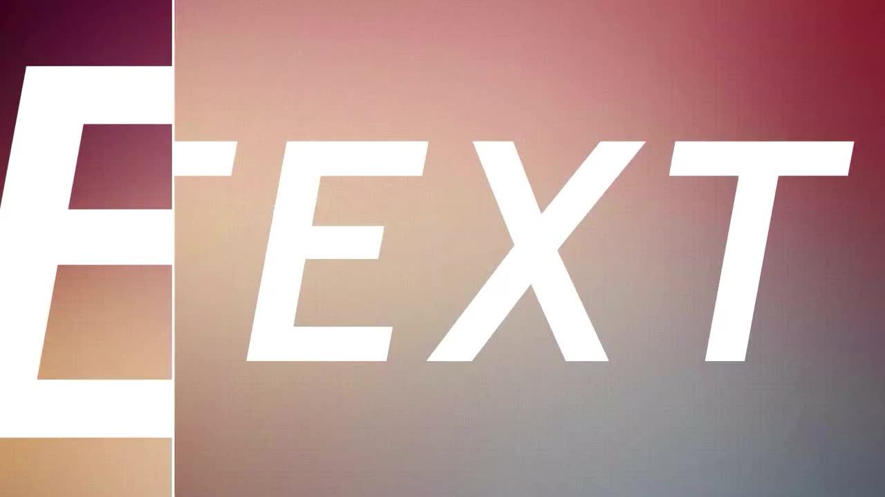 彩色打印文本标题素材库精选AE模板