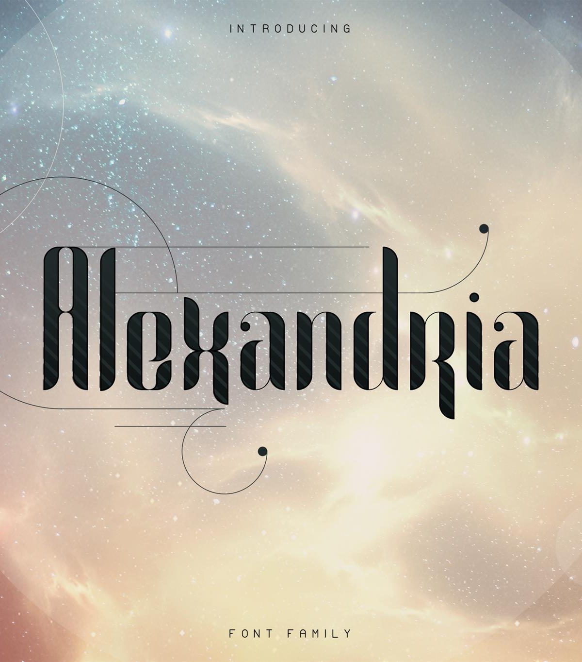 Alexandria Font Family Bonus素材之家精选英文字体