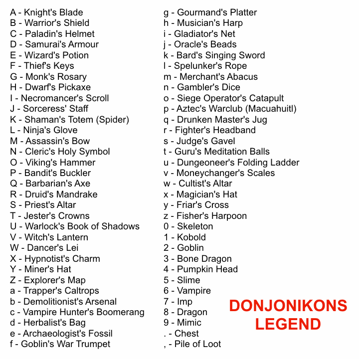 Donjonikons font插图2 Donjonikons font插图2