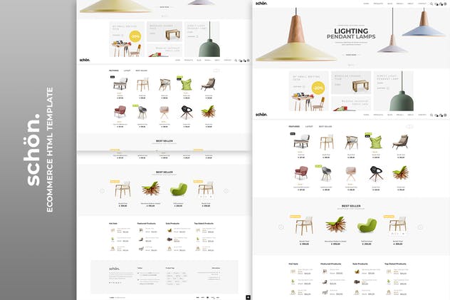 外贸网站电商网站HTML5模板素材库精选下载 schön. | eCommerce HTML Template插图(2)