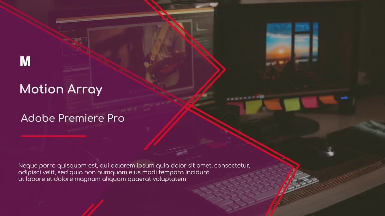 时尚设计演示宣传介绍素材库精选pr模板