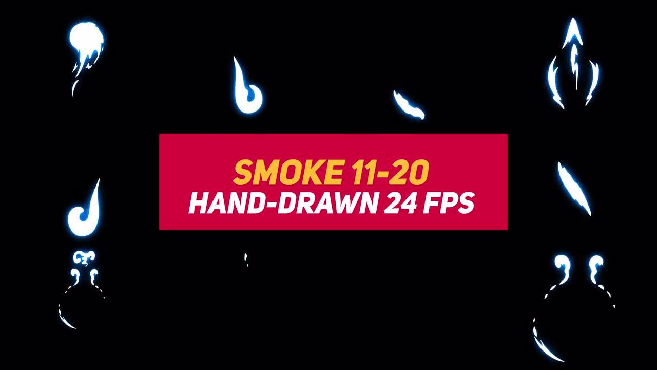 液体元素烟雾11-20素材库精选AE模板