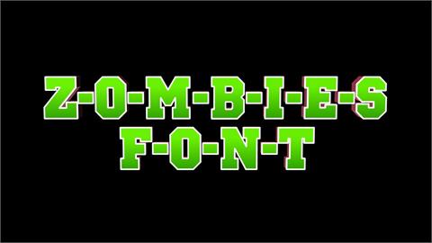 ZOMBIES font素材之家精选英文字体