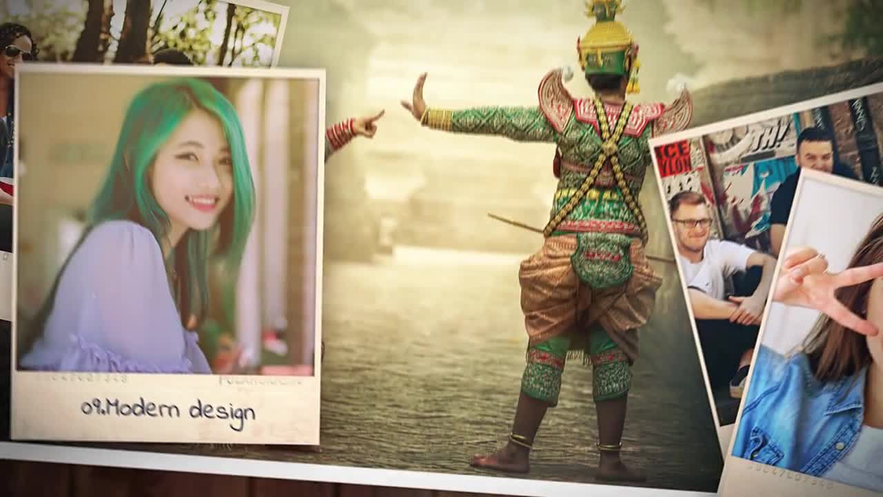 整洁有序的照片幻灯片素材库精选AE模板